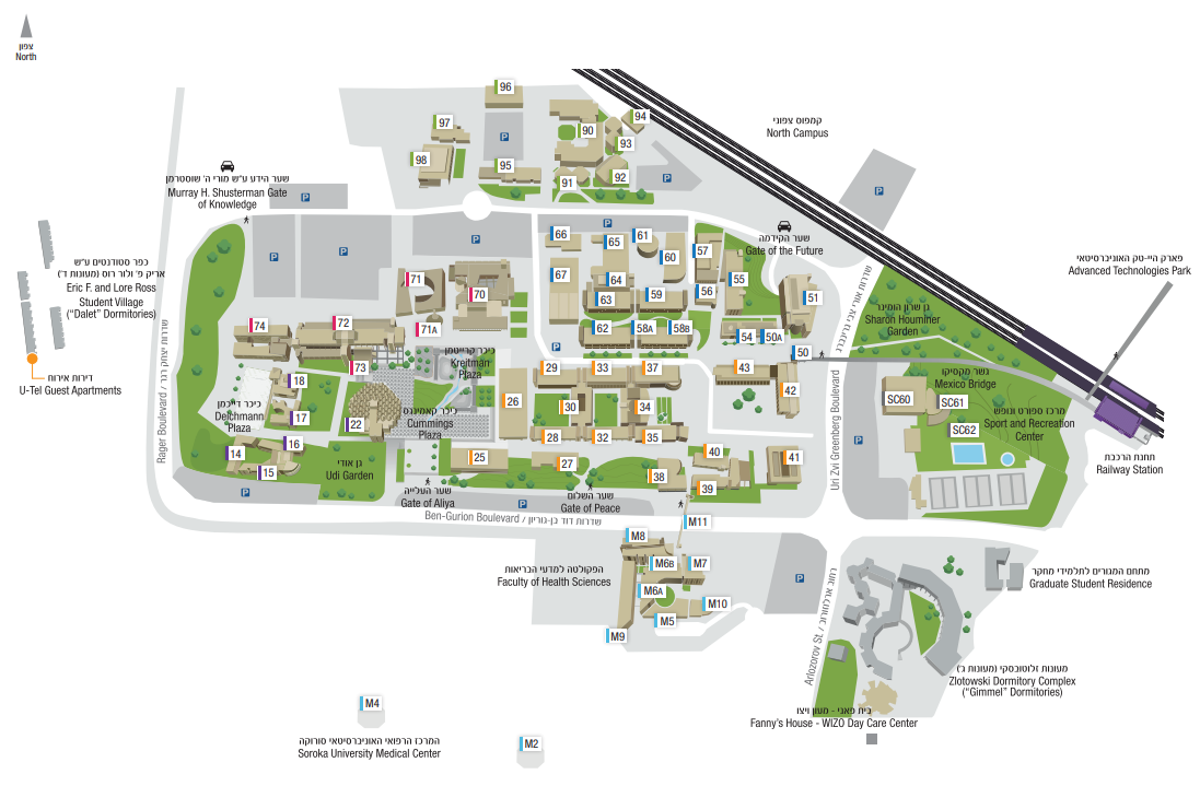 Marcus Family Campus - Beer Sheva Map