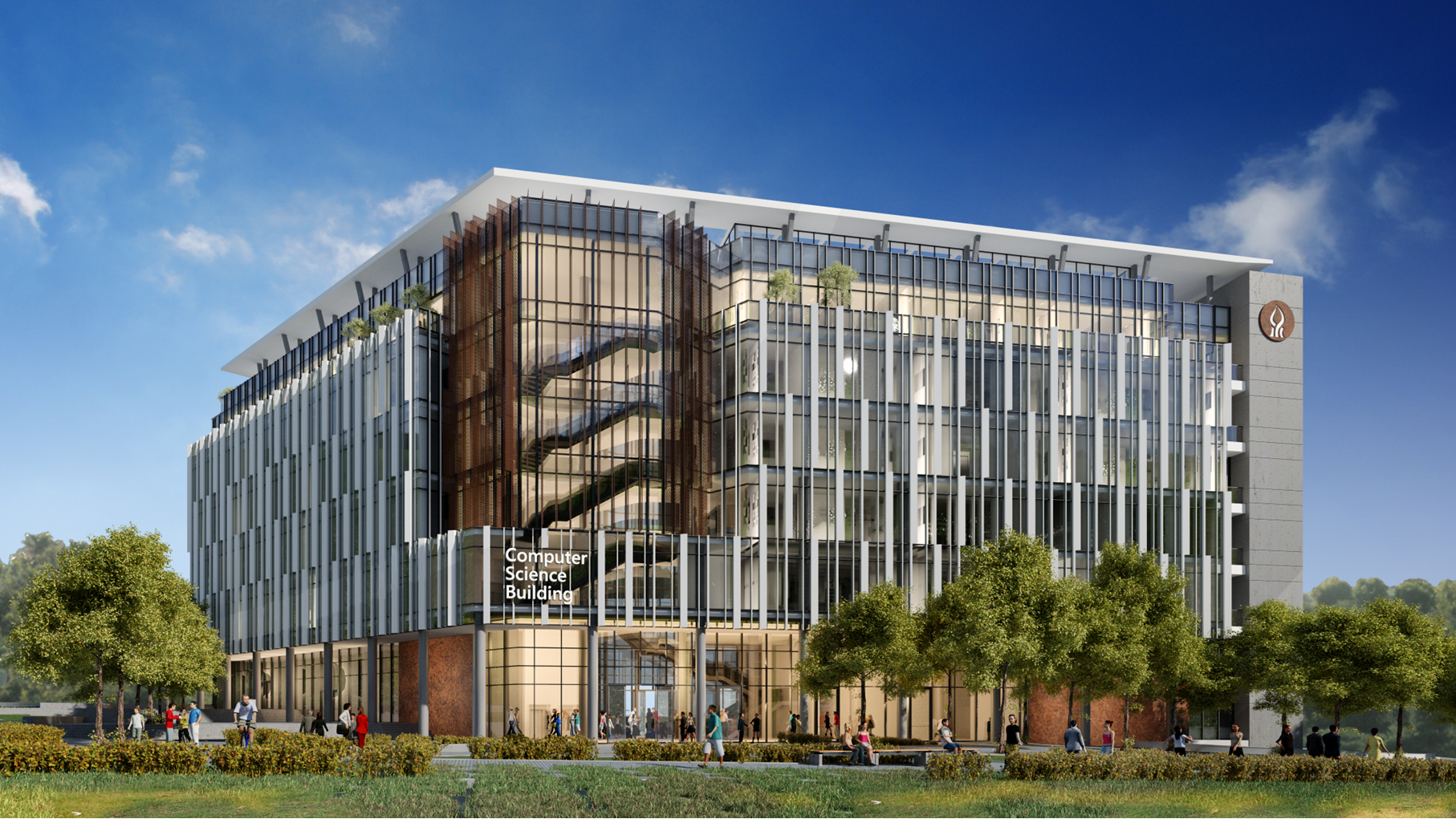 Artist's rendering of the computer science building on North campus