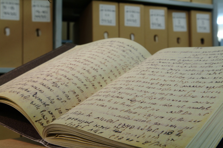 David Ben-Gurion's handwritten diary at the Ben-Gurion Archives