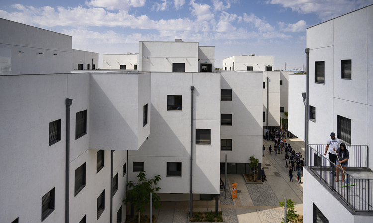 view of the new student dormitories on the North Campus