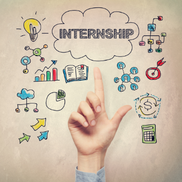 סיעור מוחות ציורי למילה internship  